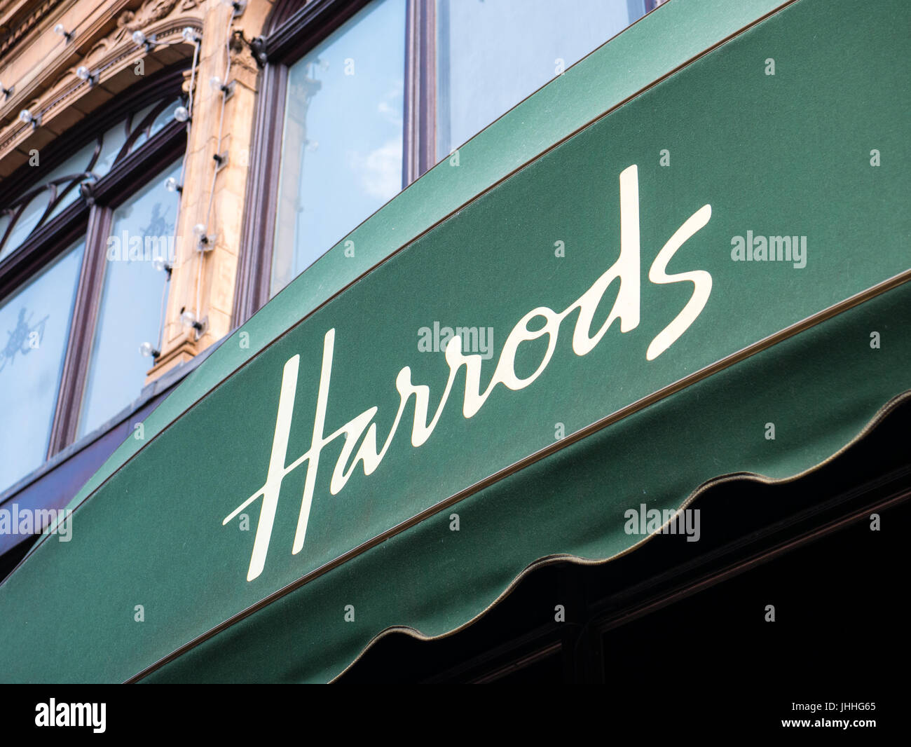 I grandi magazzini Harrods a Londra, Inghilterra Foto Stock