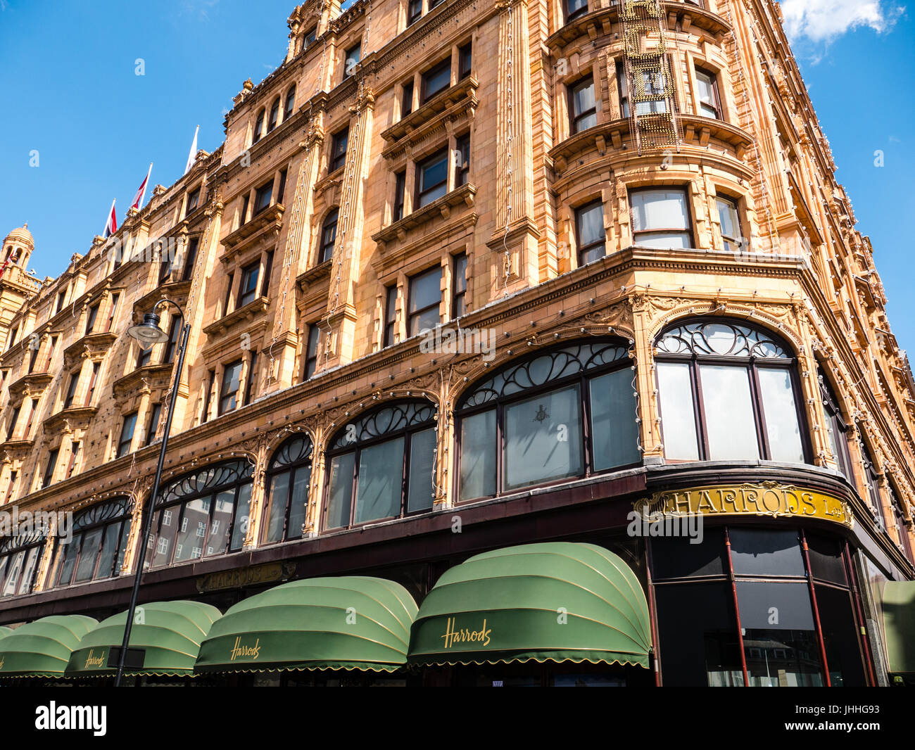 I grandi magazzini Harrods a Londra, Inghilterra Foto Stock