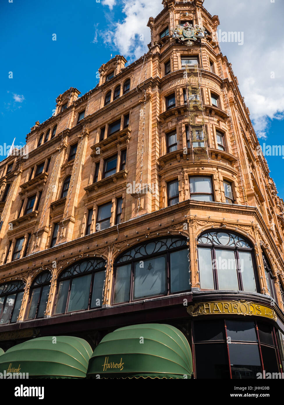 I grandi magazzini Harrods a Londra, Inghilterra Foto Stock