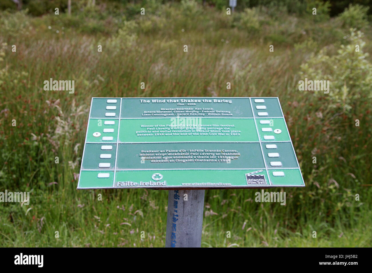 Atlantic film trail di placca Kilmichael nella contea di Cork Foto Stock