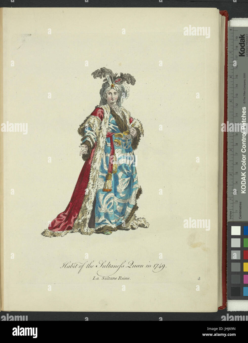 Abito del sultaness regina nel 1749. La sultane reine (NYPL b14140320-1638011) Foto Stock