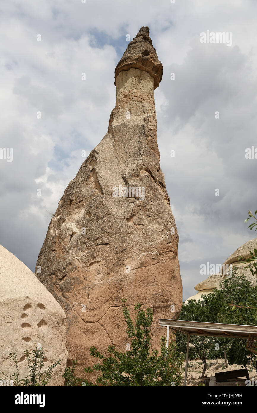 Le formazioni rocciose di Pasabag monaci Valley, Cappadocia, Turchia Foto Stock