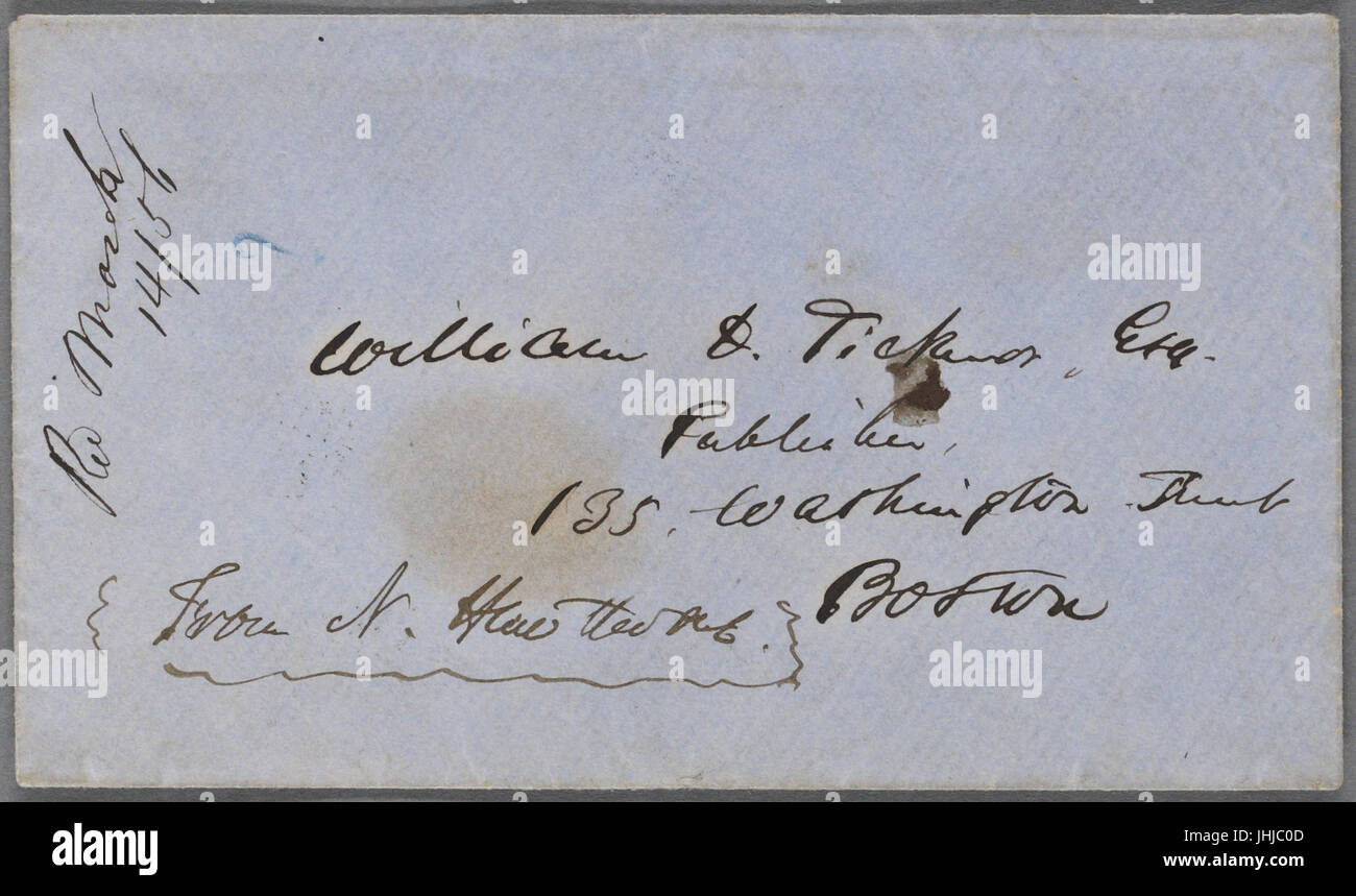 Ticknor, (William D.), ALS a. Il 27 febbraio 1856 (NYPL b15823745-5071131) Foto Stock