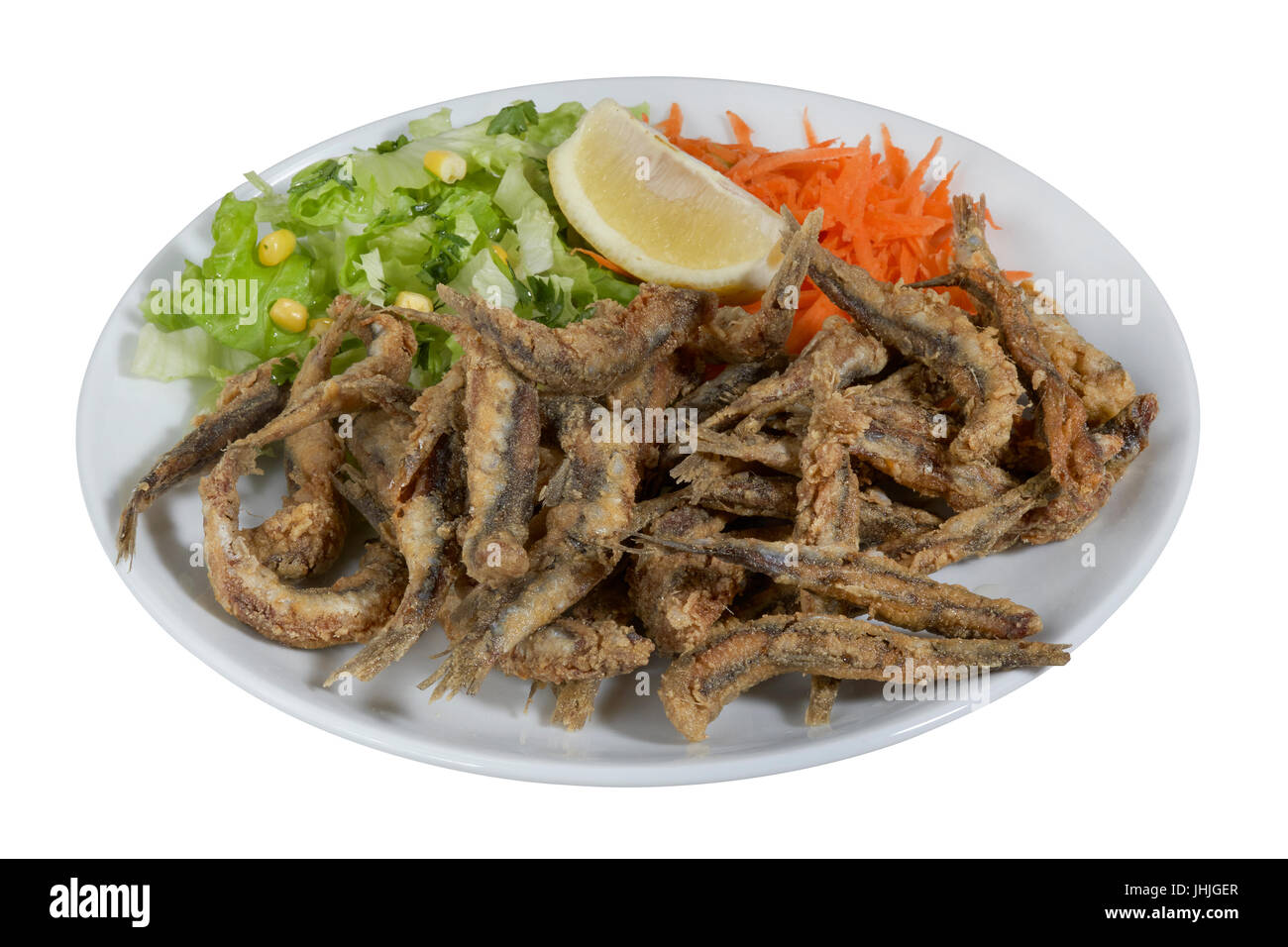 Bagno turco Hamsi Tava, alici fritte Foto Stock