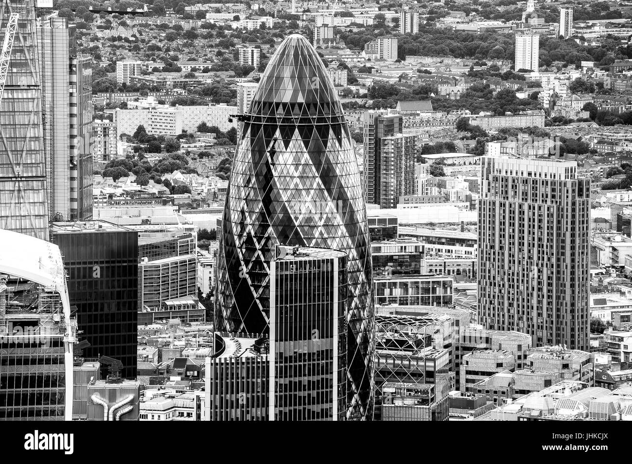 Londra in bianco e nero Foto Stock