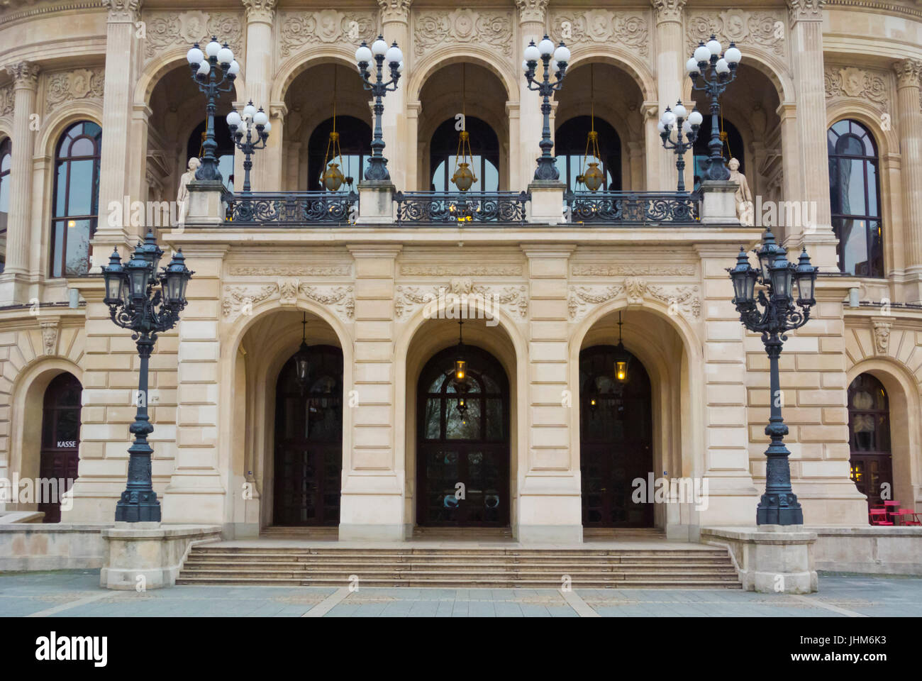 Alte Oper, la vecchia opera, Opernplatz, Frankfurt am Main, Hesse, Germania Foto Stock