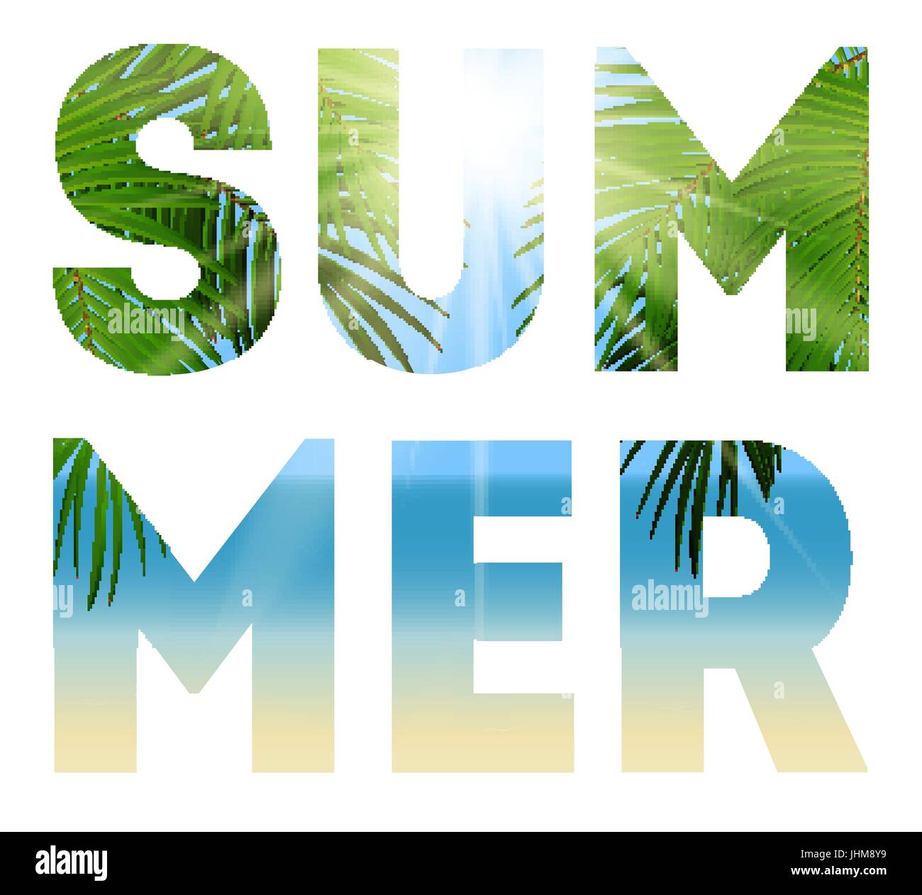 Estate targhetta naturale, poster, volantini o sfondo invito V Illustrazione Vettoriale