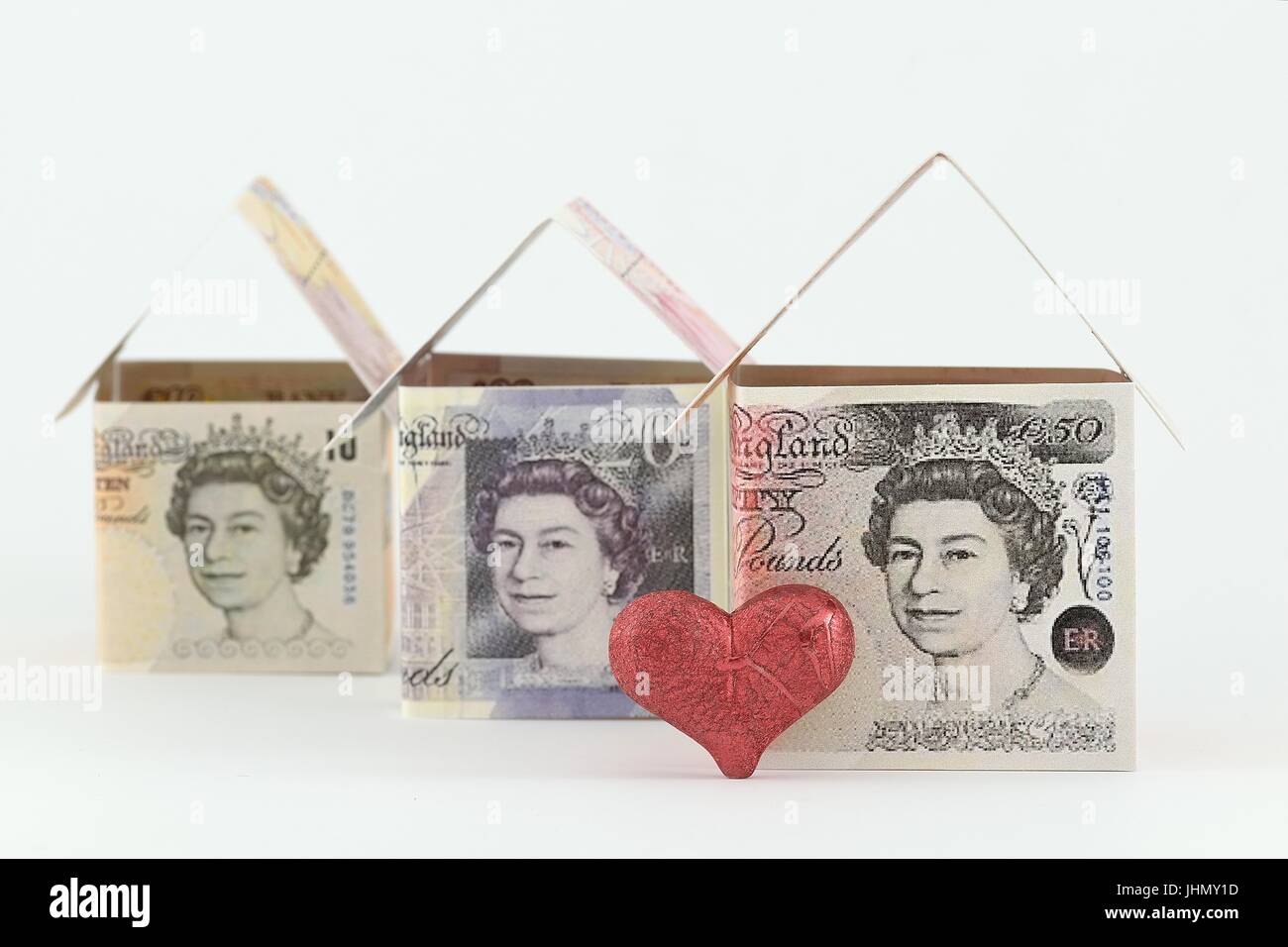 Dei prezzi degli immobili in aumento: è tempo di investire nel mercato immobiliare Foto Stock