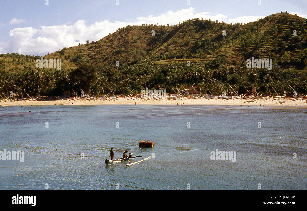 Padang Bai; valuta di Bali; Lombok; Indonesia Foto Stock