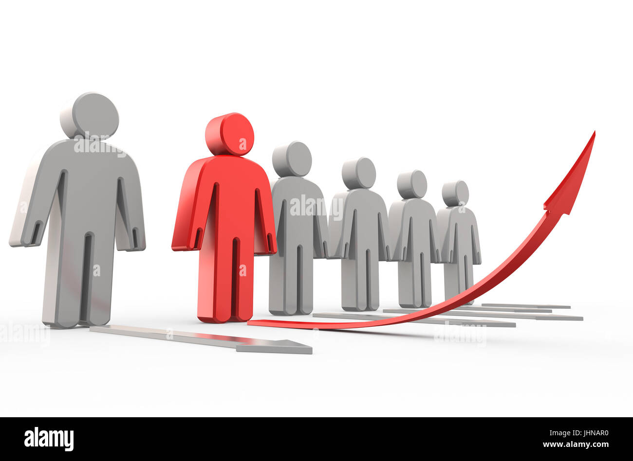 Crescere potenital sfondo grafico Foto Stock