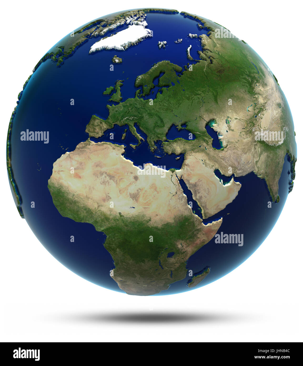 Europa e Africa Foto Stock