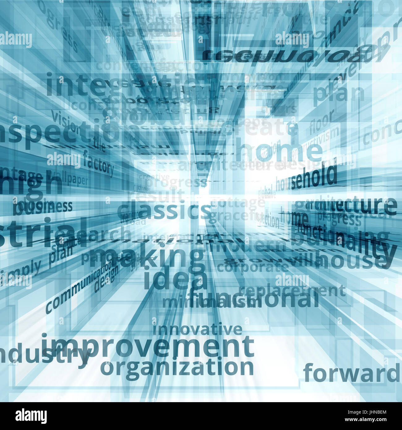 La comunicazione business scena 3D Foto Stock