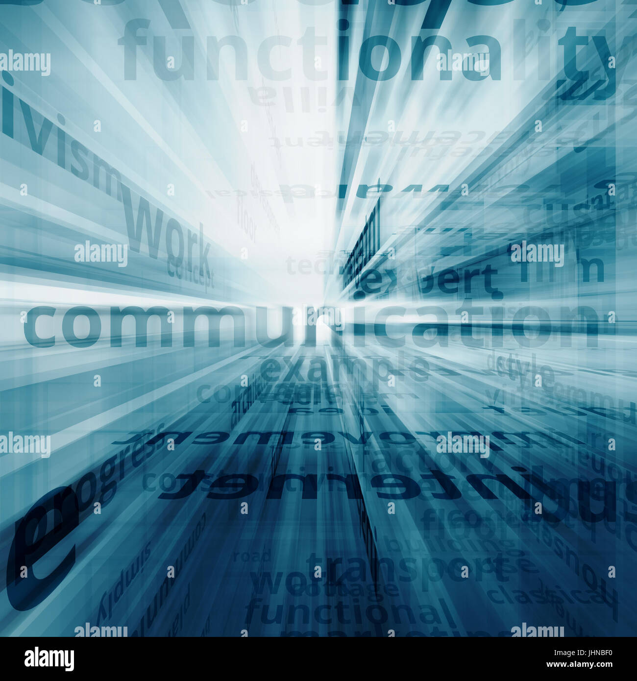 La comunicazione business scena 3D Foto Stock