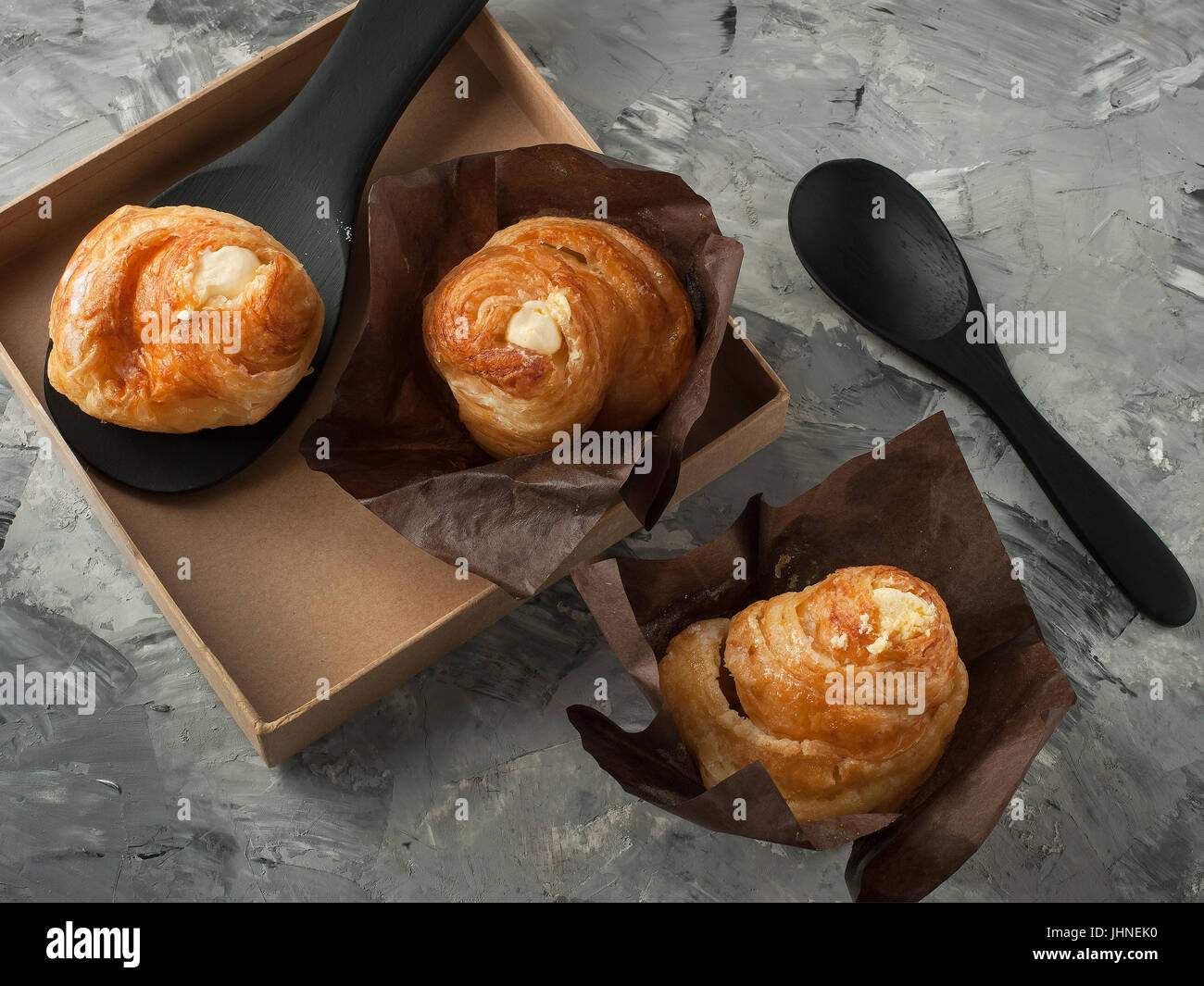 Pane di crema torta da forno dolce per ogni giorno lo stile di vita Foto Stock