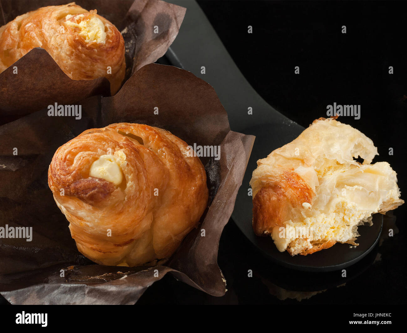 Pane di crema torta da forno dolce per ogni giorno lo stile di vita Foto Stock