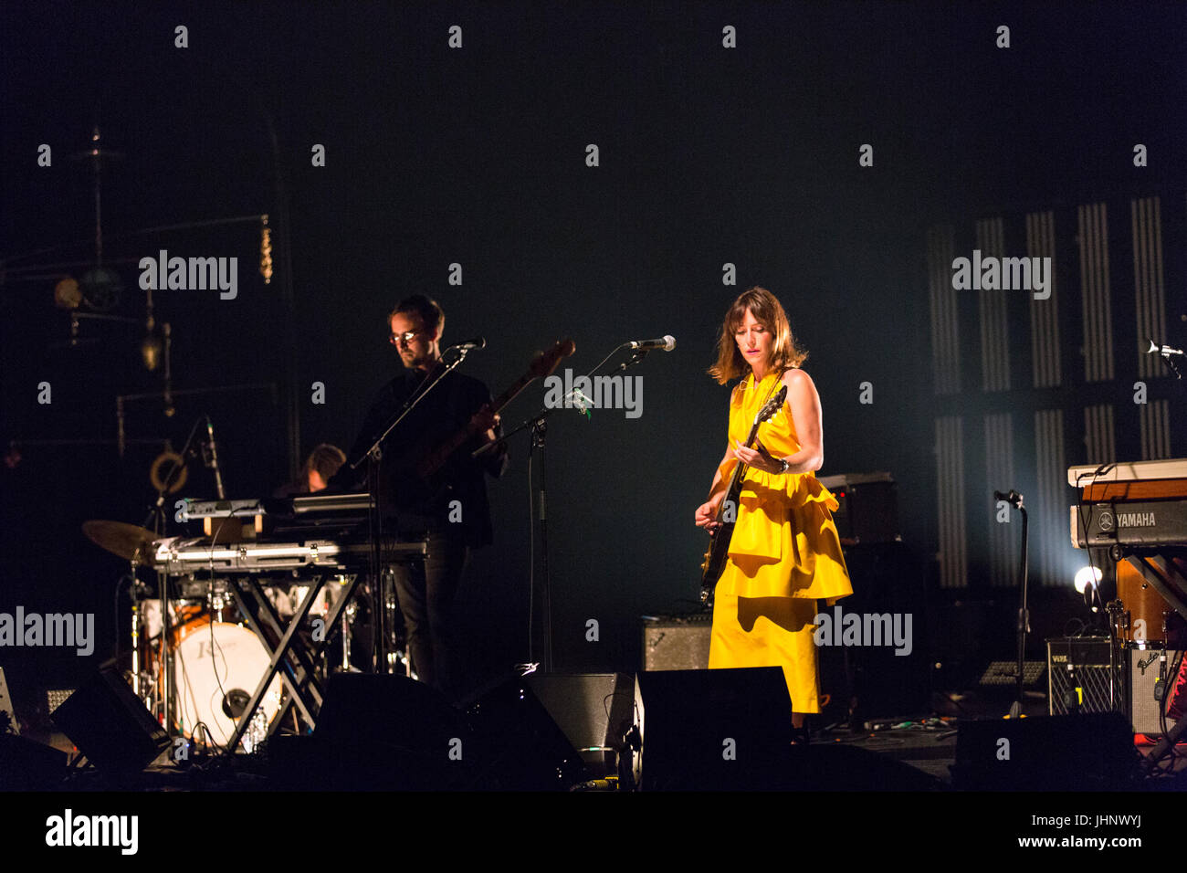 Montreal Jazz Festival, l'artista Feist eseguendo Foto Stock