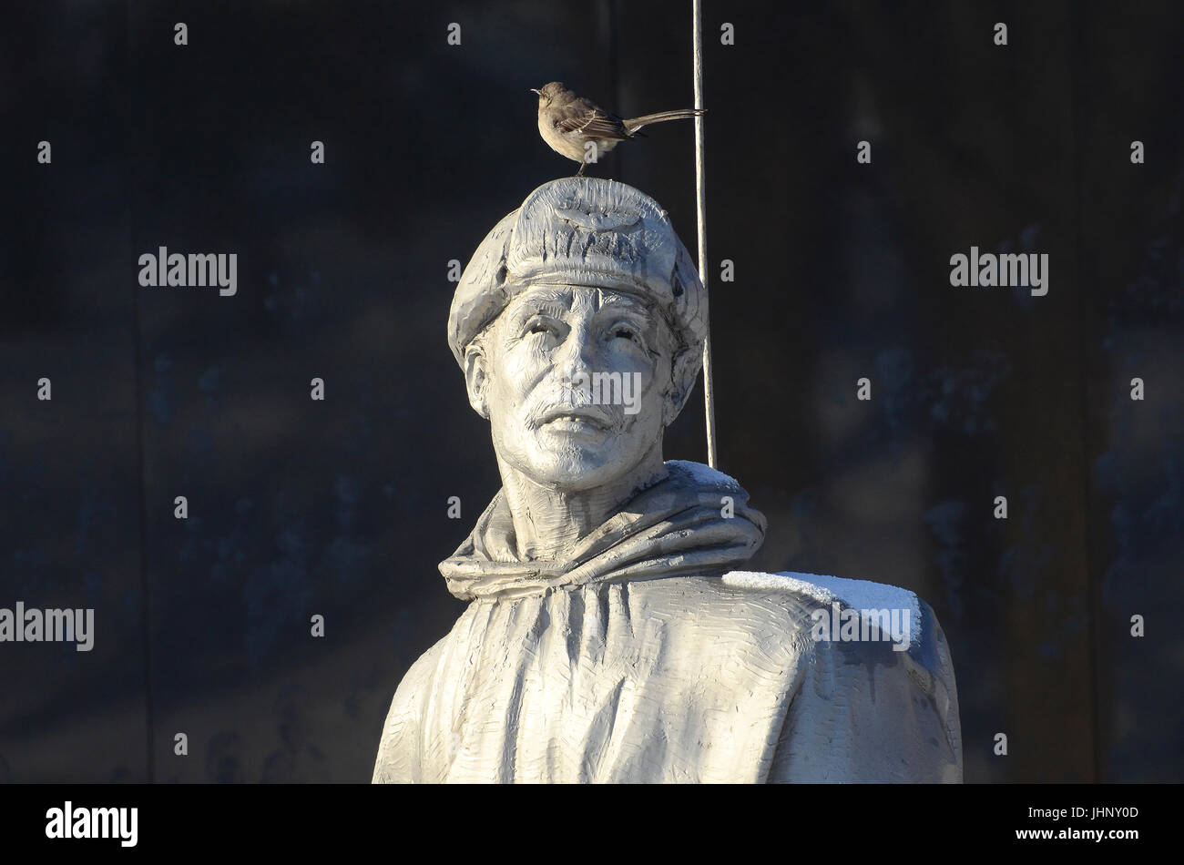 Uno dei 19 più grandi di vita-dimensioni in acciaio inossidabile statue rappresentando un plotone di combattimento di pattuglia, parte del il memoriale dei veterani di guerra coreana nel lavaggio Foto Stock