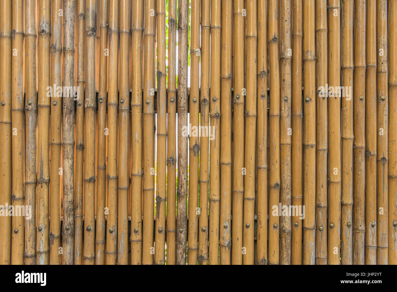 Recinto di bambù parete pattern texture di sfondo. Foto Stock