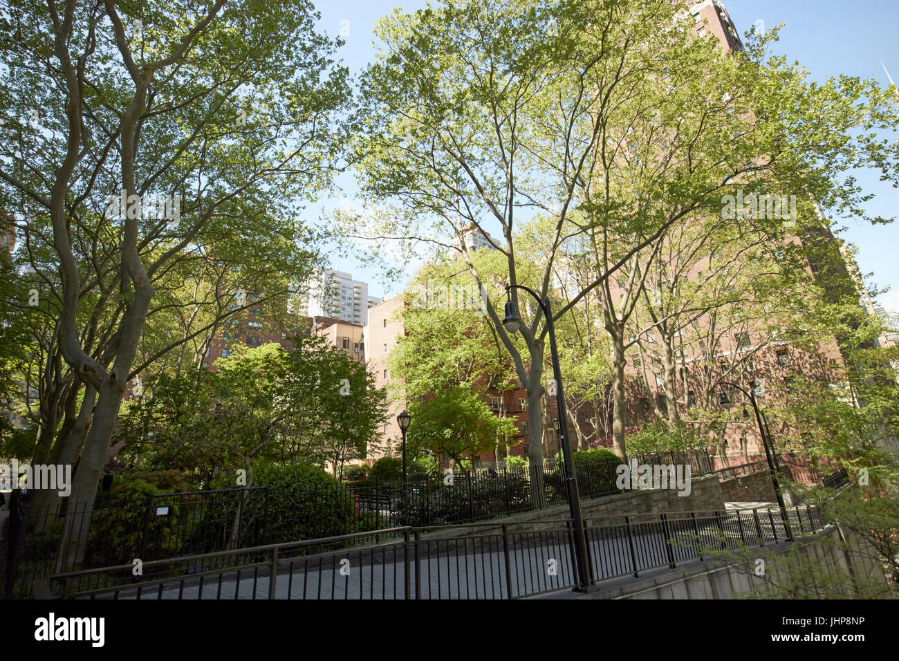 Tudor città verde parco pubblico tudor City New York STATI UNITI D'AMERICA Foto Stock