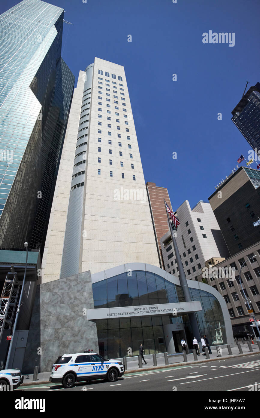 Ronald h brown missione degli Stati Uniti presso le Nazioni Unite a New York City USA Foto Stock