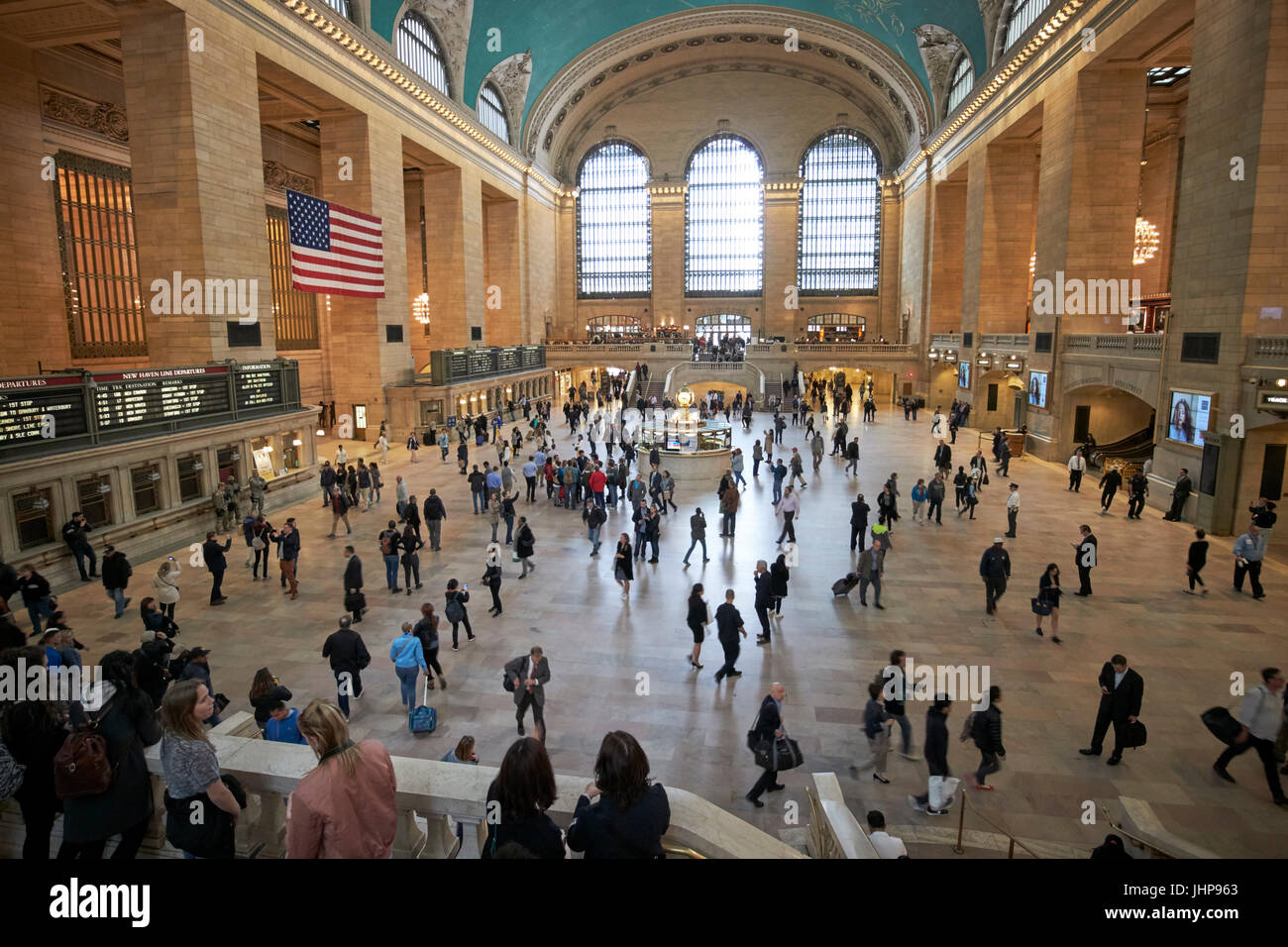 Atrio principale interno della grand central station New York City USA Foto Stock