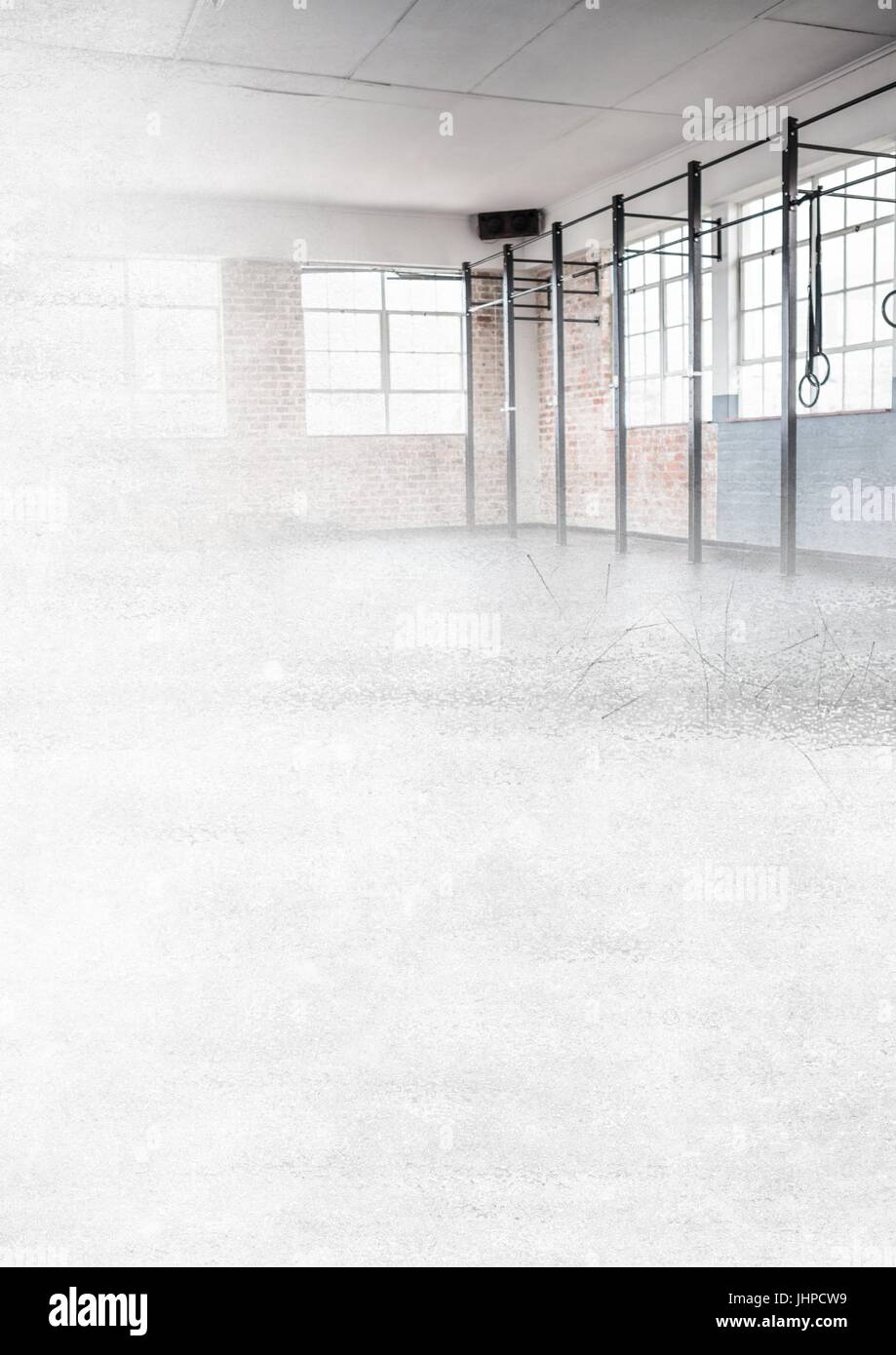 Digital composito di palestra con transizione Foto Stock