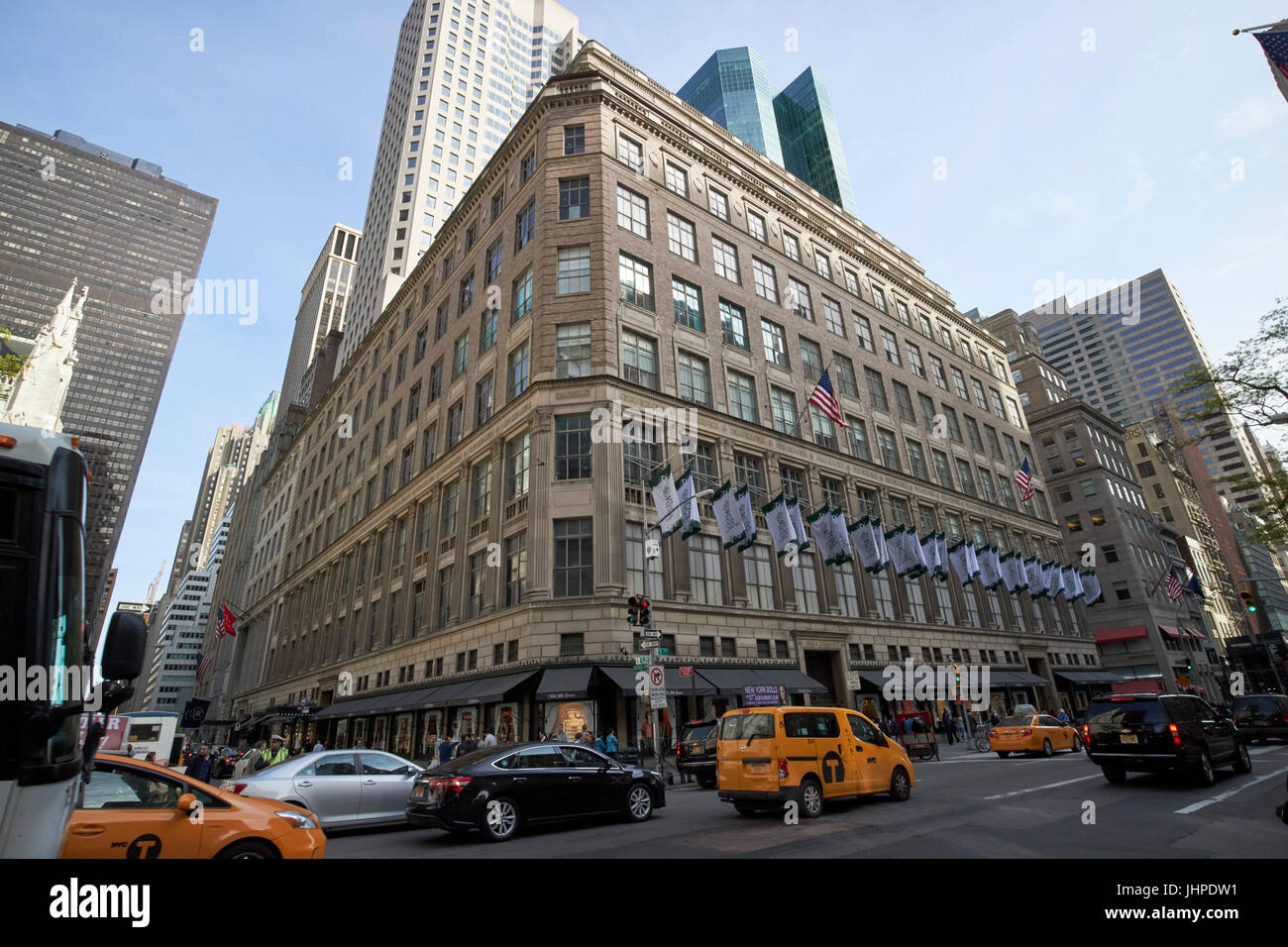 Saks Fifth Avenue Luxury department store di New York City STATI UNITI D'AMERICA Foto Stock