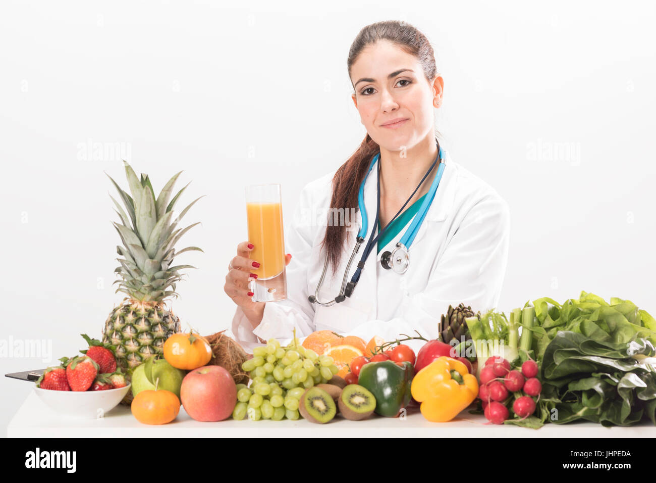 Dietista medico donna Foto Stock
