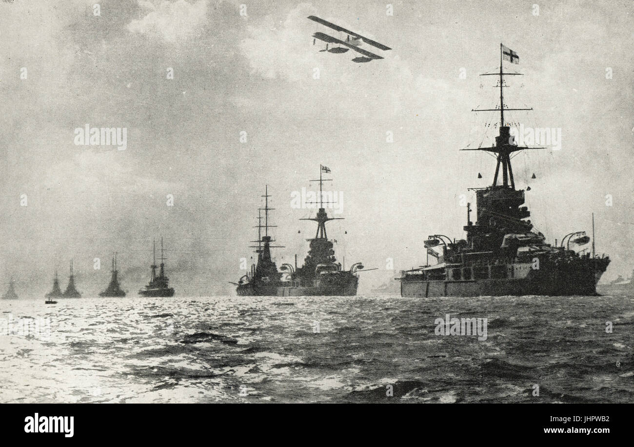 Grand flotta guidata dal Duca di ferro Super Dreadnought Foto Stock