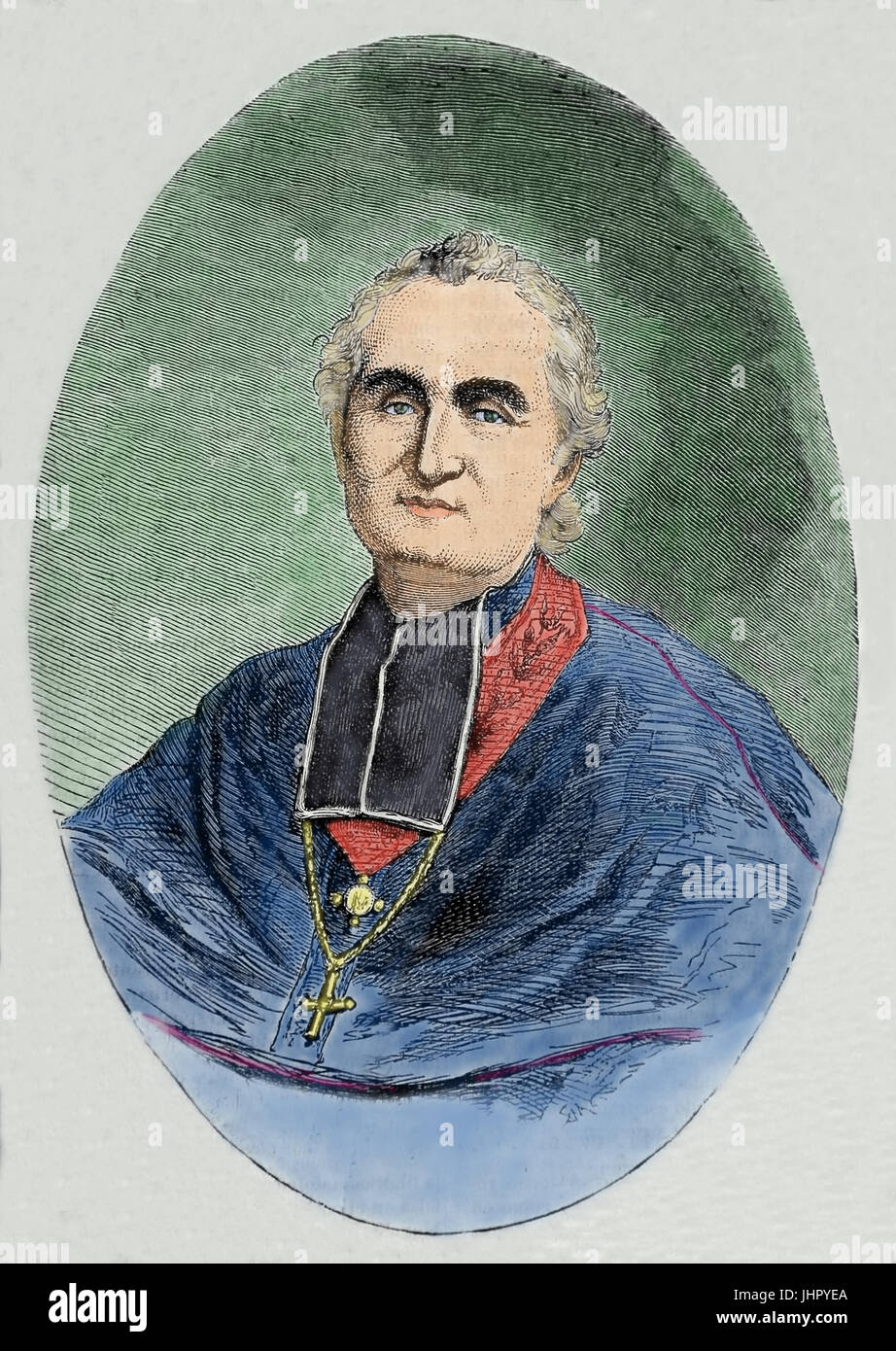 Felix Dupanloup (1802-1878). Mons.Felix Dupanloup. Ecclesiastico francese, vescovo di Orleans e membro della Académie française. Foto Stock