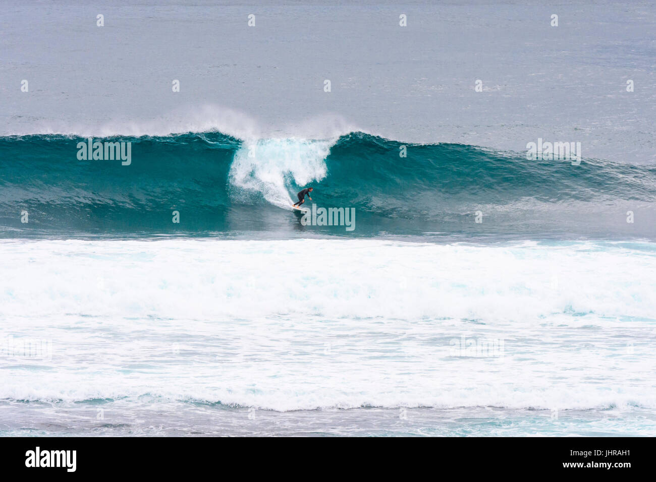 Surfer al Fiume Margaret's Surfers Point, Prevelly, Australia occidentale Foto Stock