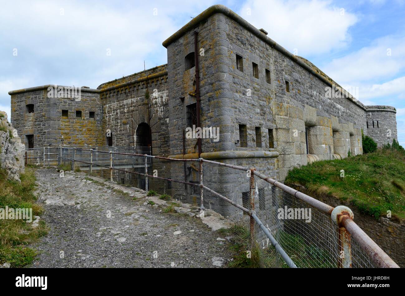 Santa Caterina Fort del XIX secolo Palmerston Fort costruito nel 1870 St Catherines isola Tenby Galles Cymru REGNO UNITO GB Foto Stock