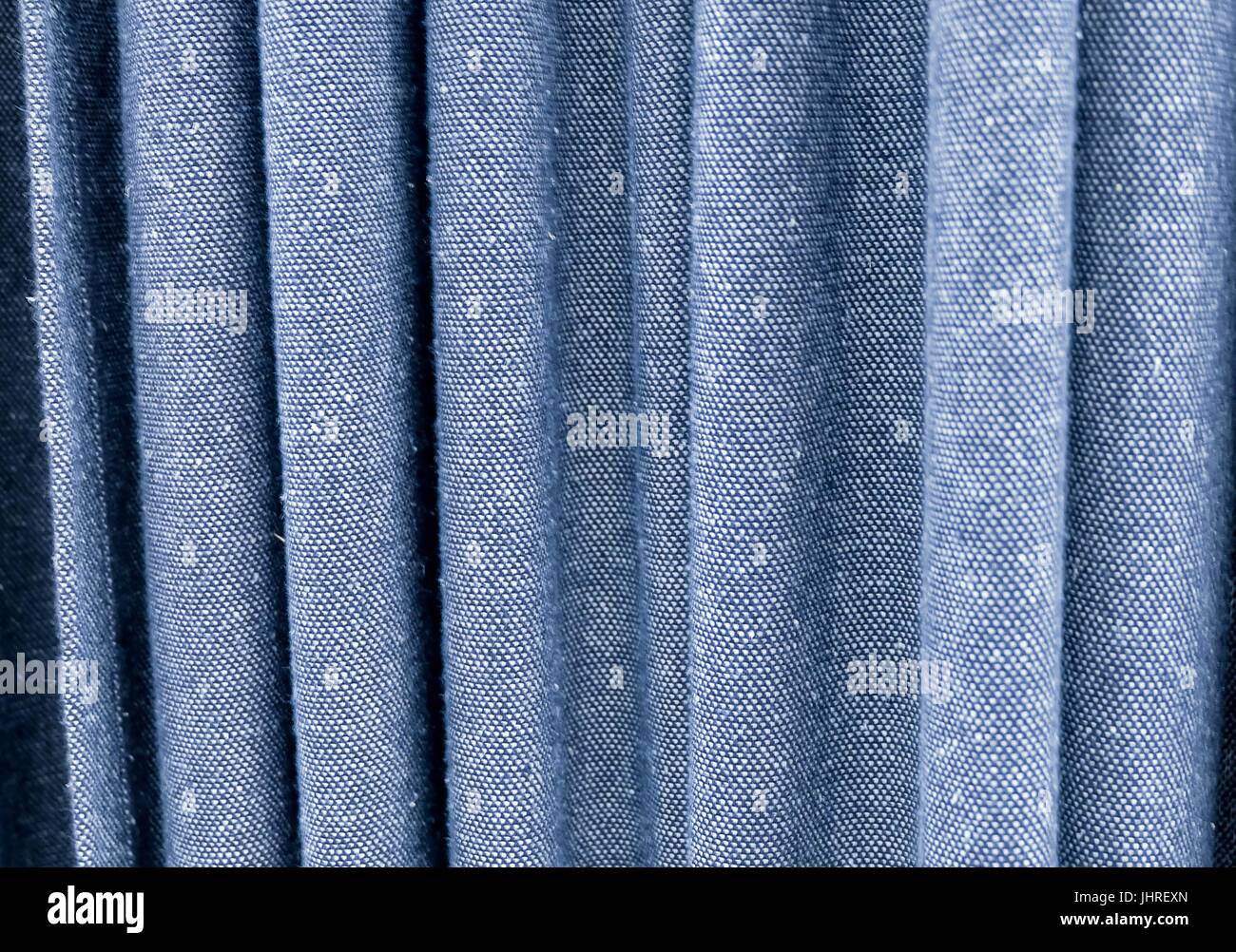 Tessuto Texture di sfondo, Close Up Denim Blu con tenda. Foto Stock