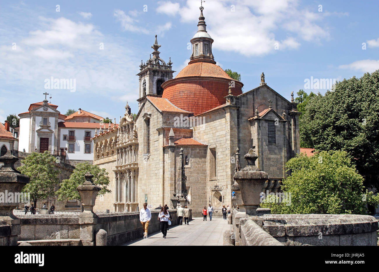 Chiesa di San Goncalo sul fiume Tamega Ponte de Sao Goncalo Amarante Douro Portogallo Foto Stock