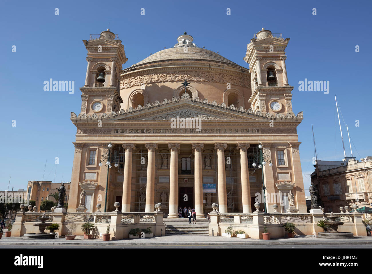 Chiesa dell'Assunzione di Nostra Signora, rotonda di Mosta, Mosta, Malta Foto Stock