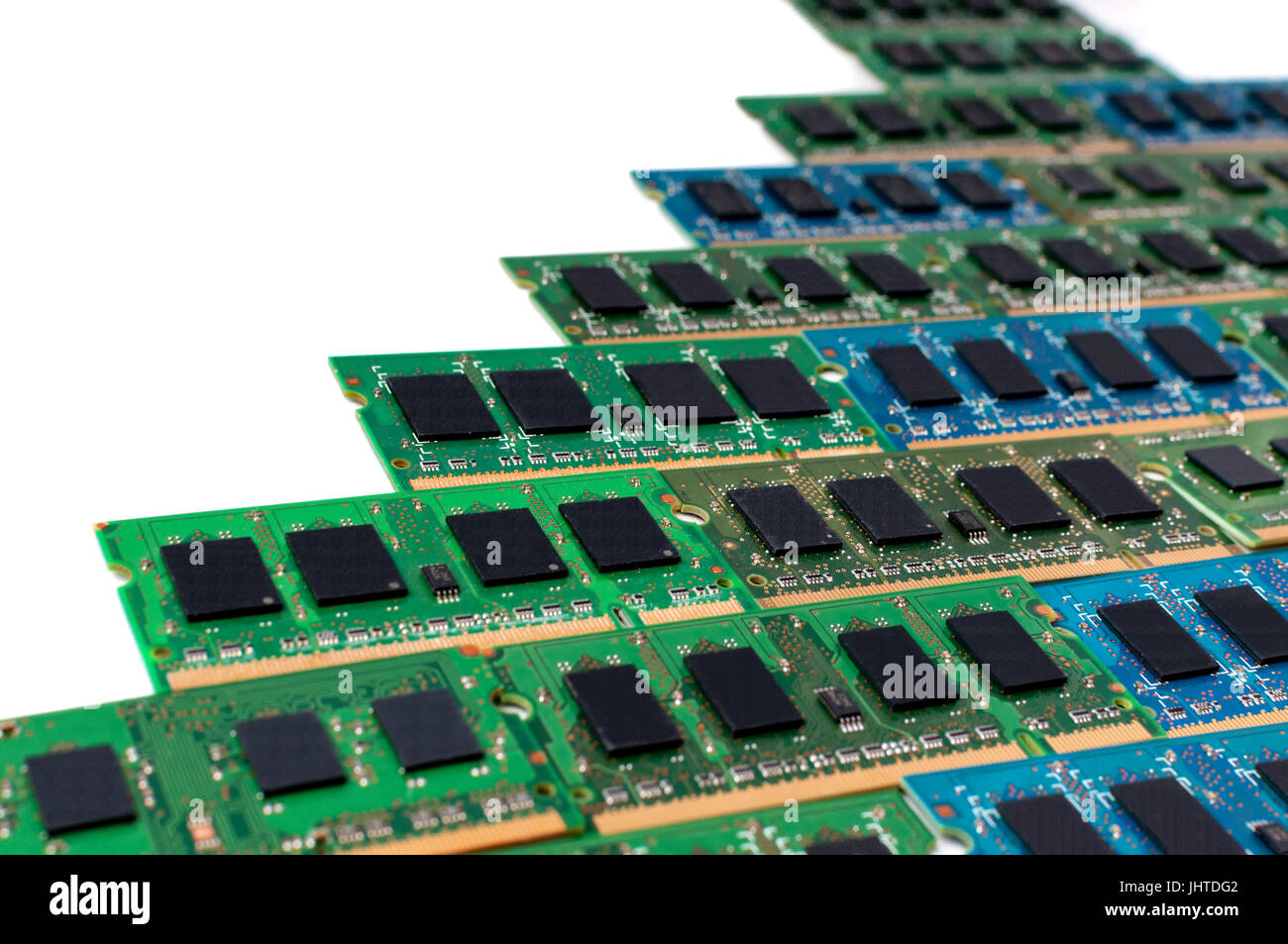 Mazzetto di memoria del computer - RAM - modulo SODIMM Foto Stock