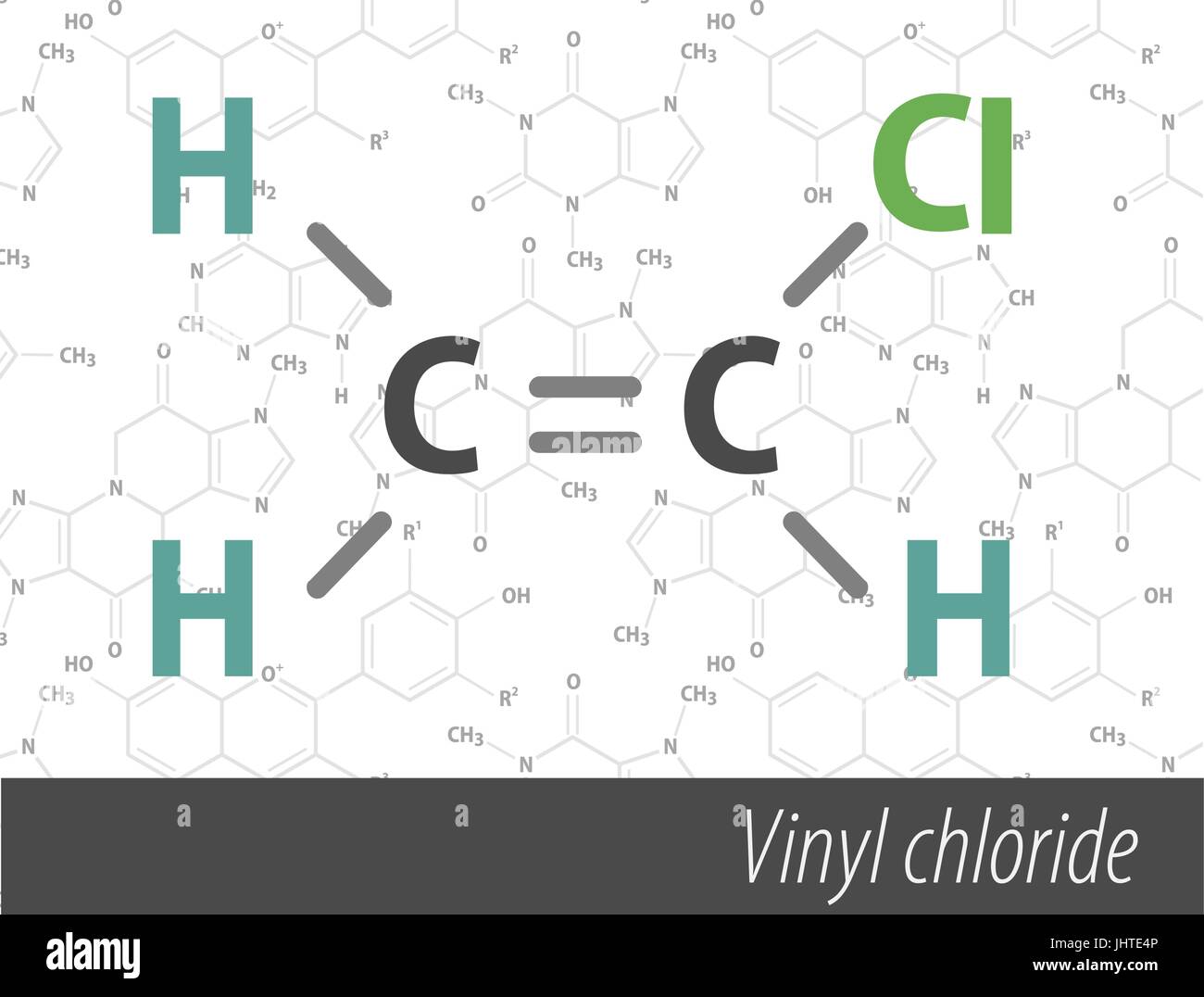 Set di chemistri orgnick formule Illustrazione Vettoriale