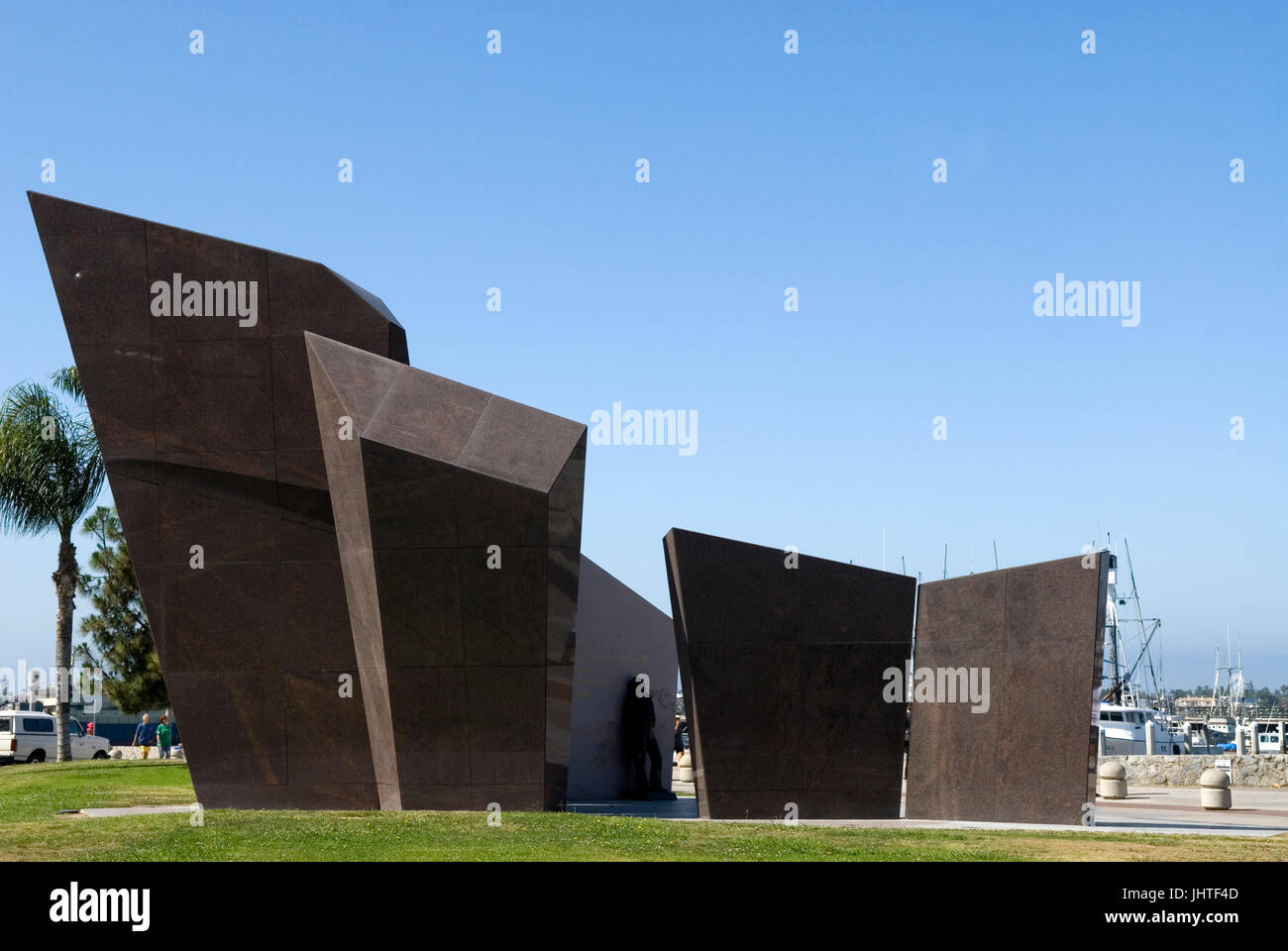 Arte Scultura al Porto di Tonno su Harbor Drive, San Diego, California, USA. Foto Stock