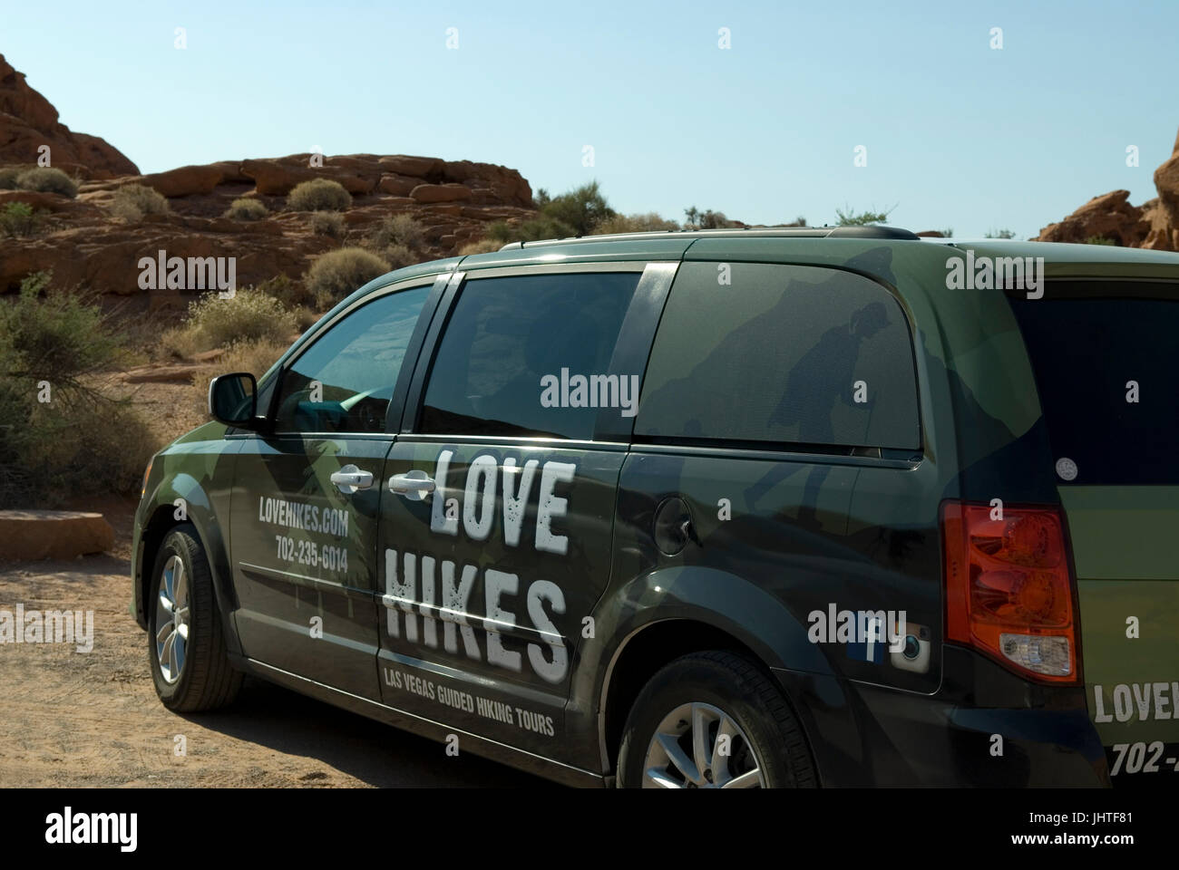 Tour a piedi Love Hikes in pulmino vicino a Las Vegas, Nevada, USA. Foto Stock