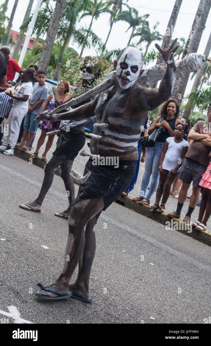 Stile afro-caraibica carnevale di Cayenne, Guiana francese. Foto Stock