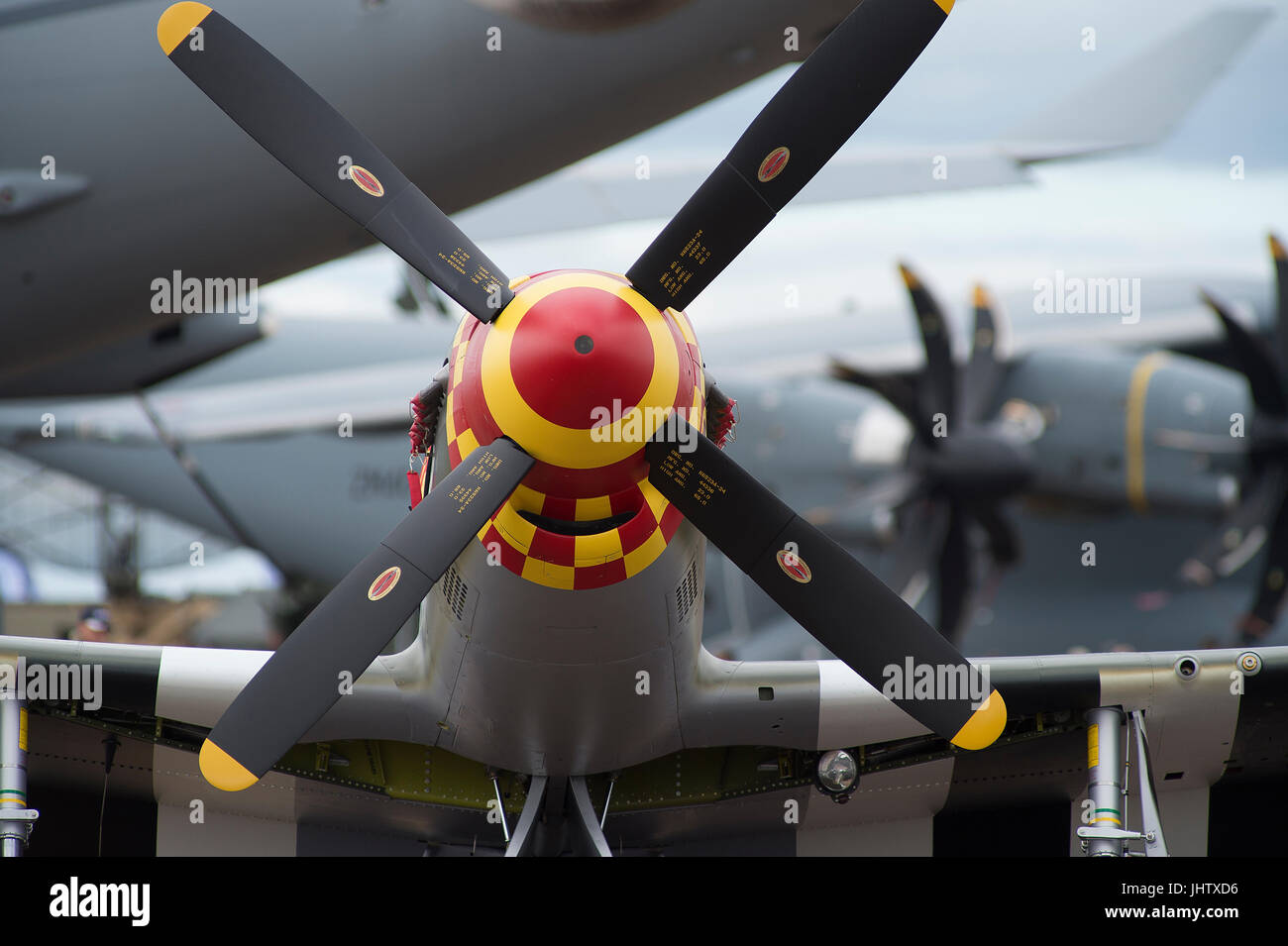 Il 2017 Royal International Air Tattoo, RIAT17, RAF Fairford, Gloucestershire, Inghilterra - uno dei più grandi del mondo airshows. Credito: Malcolm Park Foto Stock