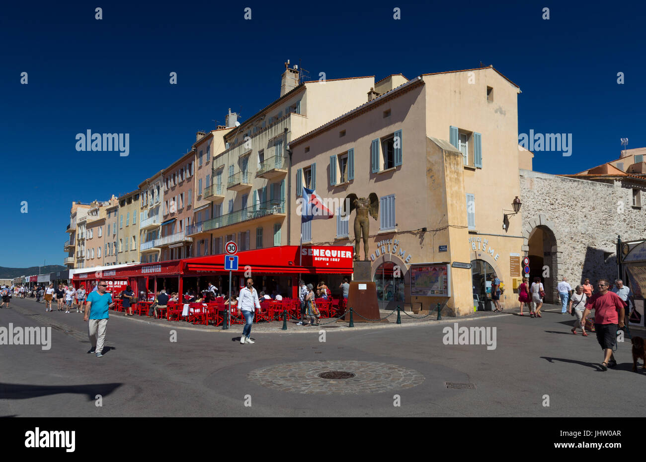 Quai Jean Jaures, Saint Tropez, Francia Foto Stock