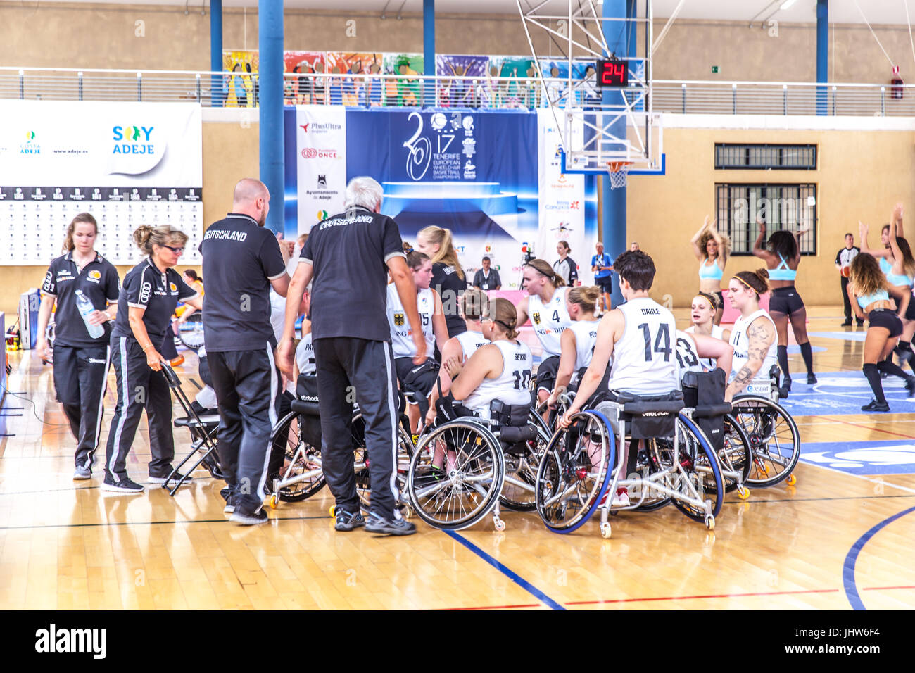 Europea di basket in carrozzella Campionato 2017 Foto Stock