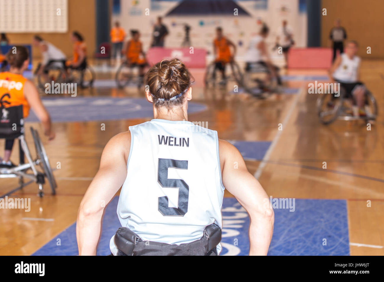 Europea di basket in carrozzella Campionato 2017 Foto Stock