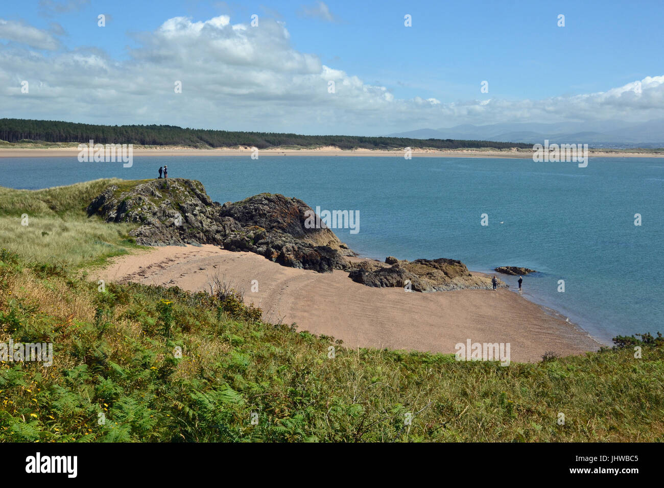 Isola di Llanddwyn, Anglesey, Galles Foto Stock