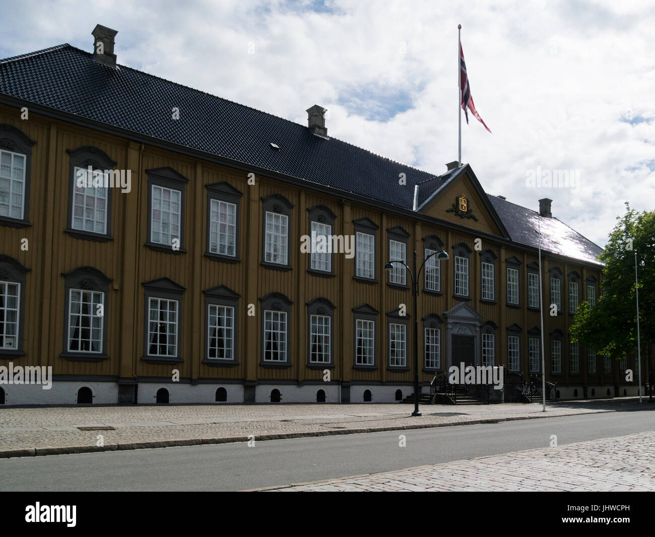 Stiftsgården royal residence a Trondheim in Norvegia si trova in Munkegarta Foto Stock