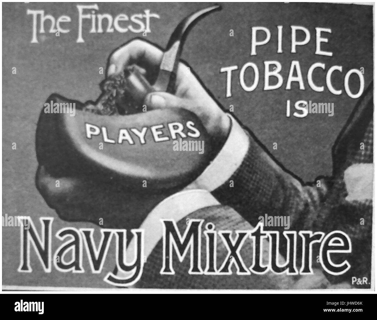 1920 pubblicità per i giocatori navy mix tabacco da pipa (UK) Foto Stock