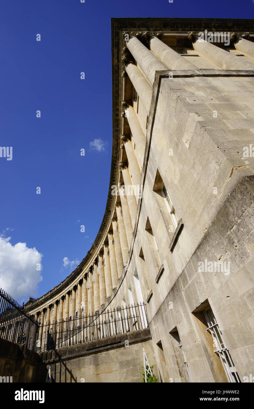 Il Royal Crescent, Bath Foto Stock