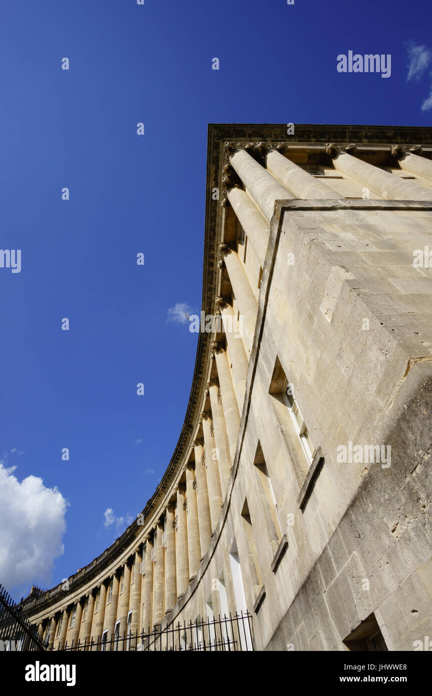 Il Royal Crescent, Bath Foto Stock