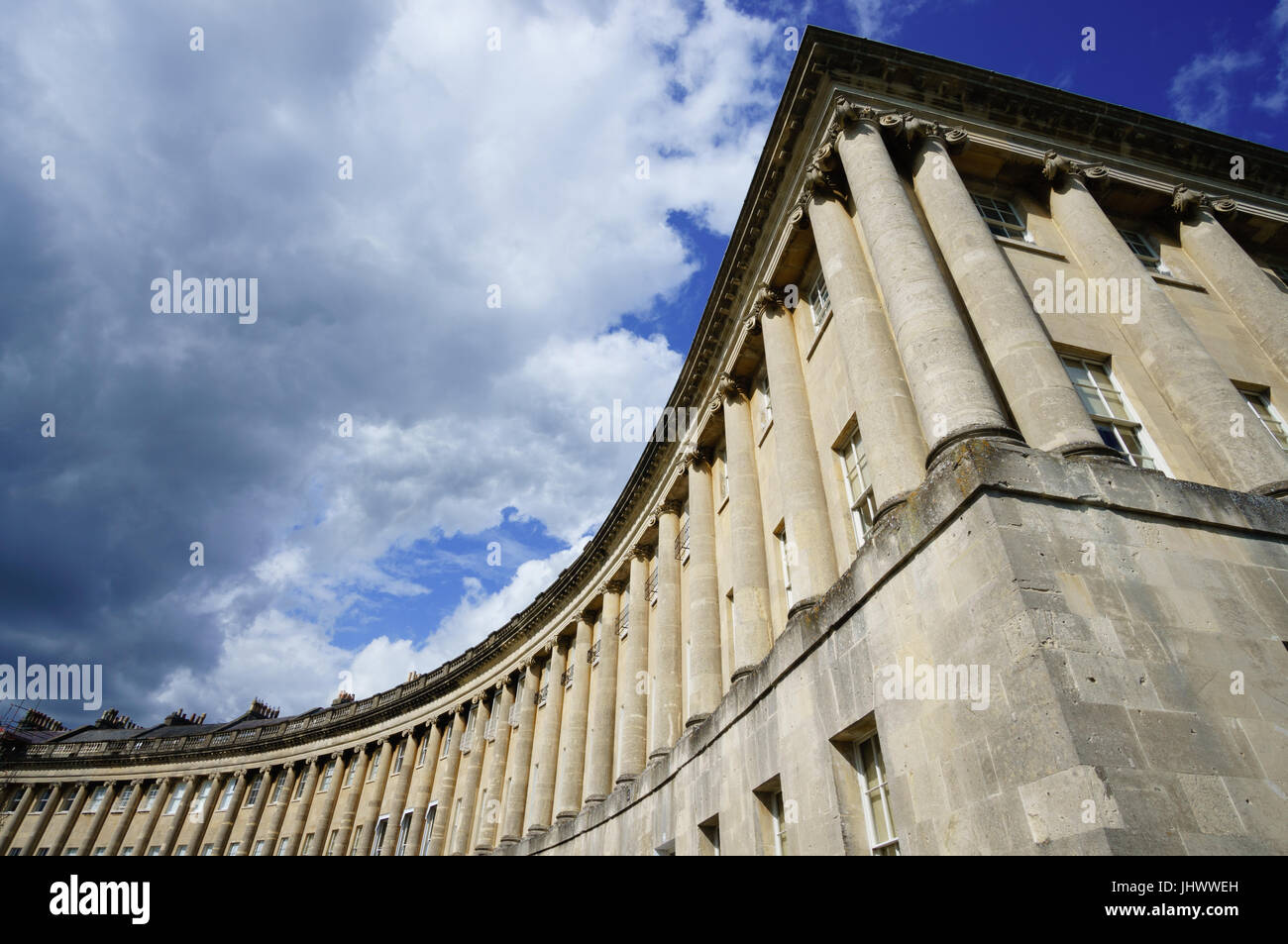 Il Royal Crescent, Bath Foto Stock